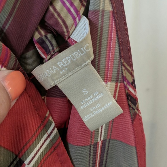 Banana Republic ruffle plaid tank blouse - small - Picture 4 of 5